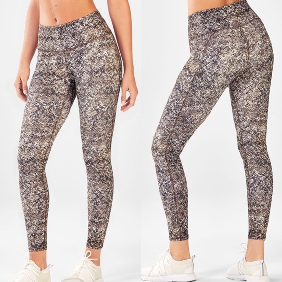 Fabletics Pants - Fabletics High Waisted Printed Powerhold